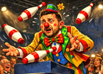 Spontaner Clown-Auftritt in Davos