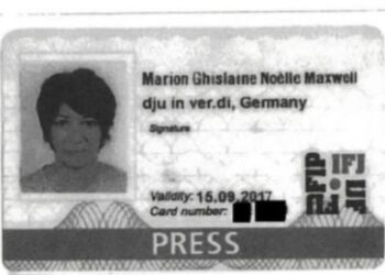 Epstein-Komplizin Maxwell besaß Presseausweis aus Deutschland