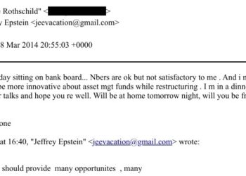 Epstein zu Rothschild-Bankerin: Unruhen in der Ukraine bieten "viele Möglichkeiten"