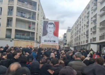 Quentin Deranque: Tausende bei Trauermarsch für ermordeten rechten Aktivisten