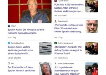 Westliche Medien und bekannte Akteure modellieren Epstein-Veröffentlichungen zu Russiagate 2.0