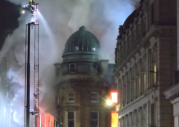 Großbrand in Glasgow: Hauptbahnhof geschlossen