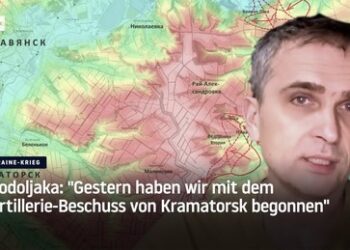 Podoljaka: "Gestern haben wir mit dem Artillerie-Beschuss von Kramatorsk begonnen"