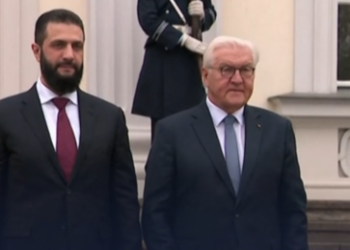 Steinmeier empfängt al-Scharaa: Anhänger rufen "Allahu Akbar"