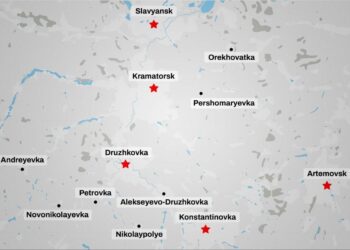 Die Ukraine mit 35: Schutzlos vor Luftangriffen während Russland im Donbass vorrückt