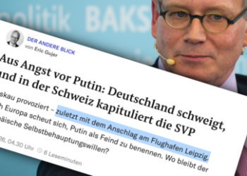 Gujer will Deutschland gefallen: Aus Leipzig macht abgehender NZZ-Chef einen russischen Angriff