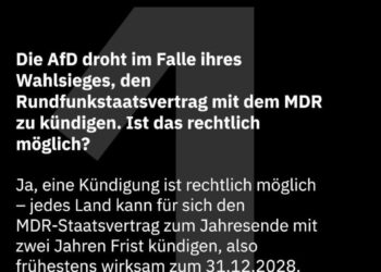 MDR sieht schwarz – ÖRR-Sender fürchtet "AfD-Macht" in Sachsen-Anhalt