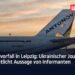 Drohnenvorfall in Leipzig: Ukrainischer Journalist veröffentlicht Aussage seines Informanten