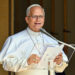 In seiner Rede in Metz zum Thema Europa prangerte der Papst die Wiederaufrüstung an